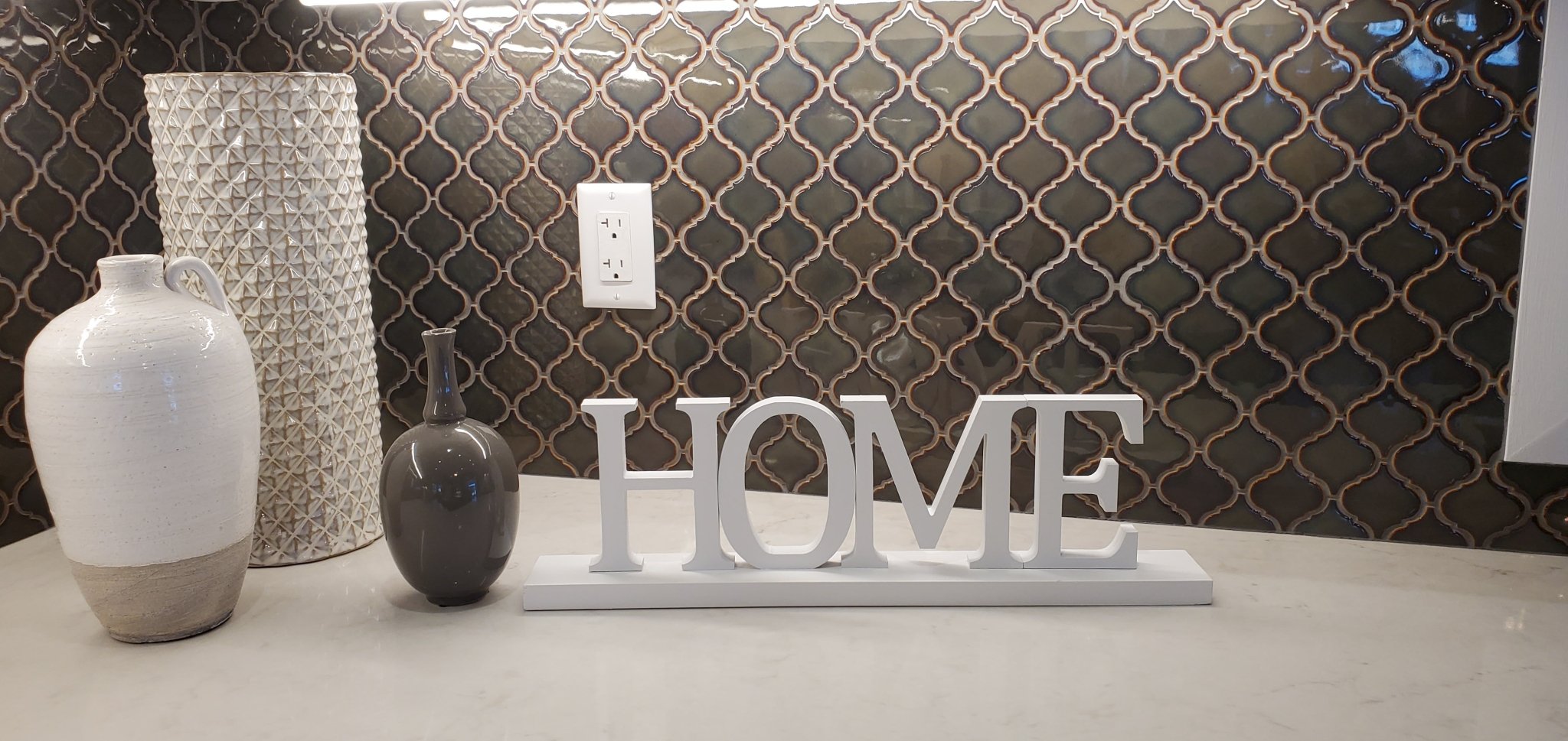 Decorative wooden HOME sign for farmhouse décor