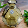 8" Amber Recycled Glass Vase for home decor