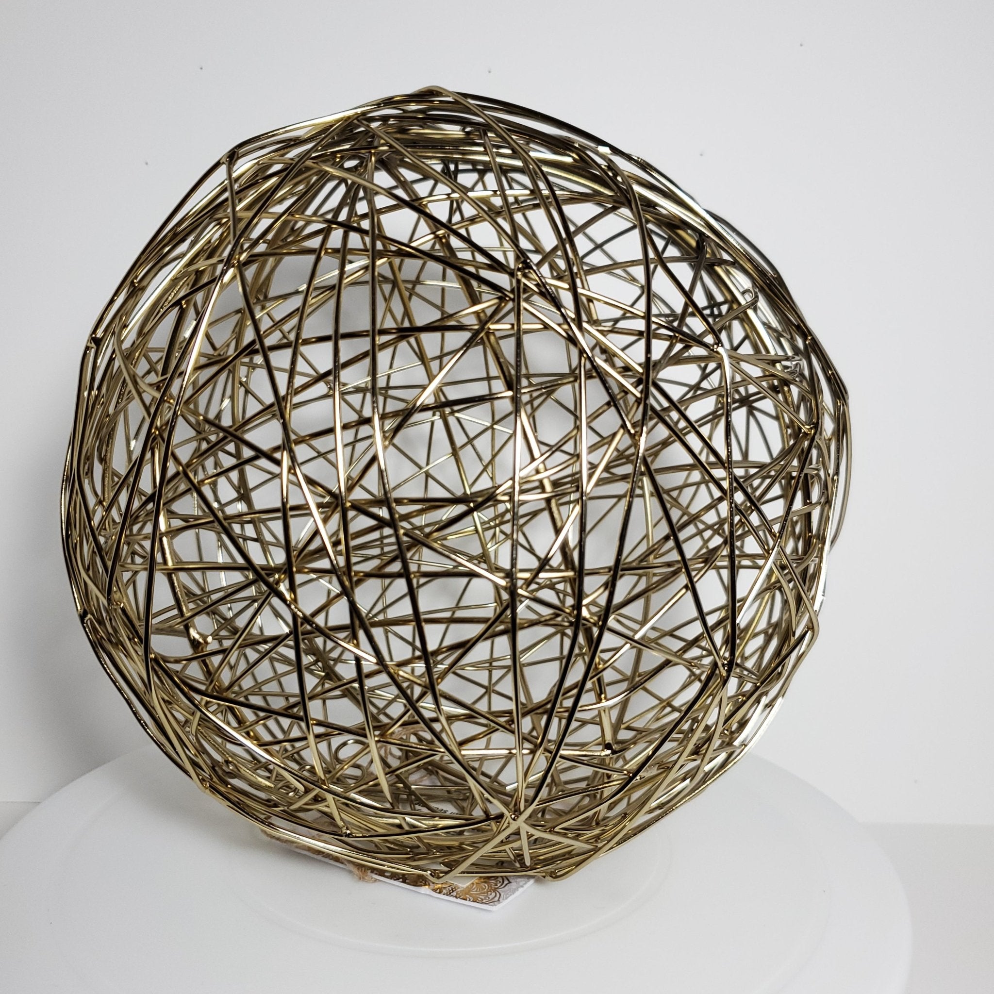 Gold decorative accent ball for home décor