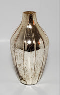 Gold flower vase for elegant home décor front view