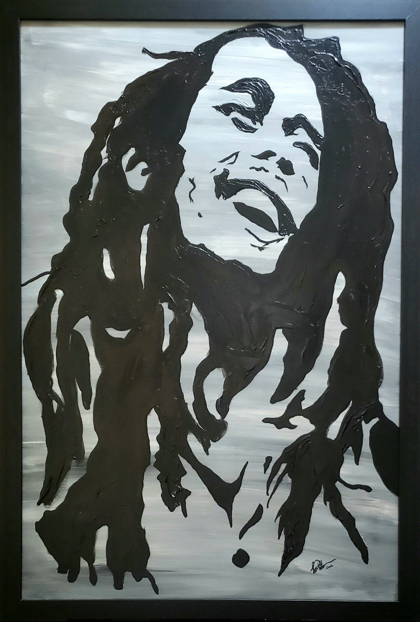 Original reggae-inspired canvas painting