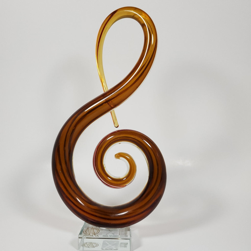 Musical notes decorative accent sculpture for home décor front view