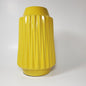 Sunshine yellow ribbed ceramic vase - Tamayne's Decor & Events