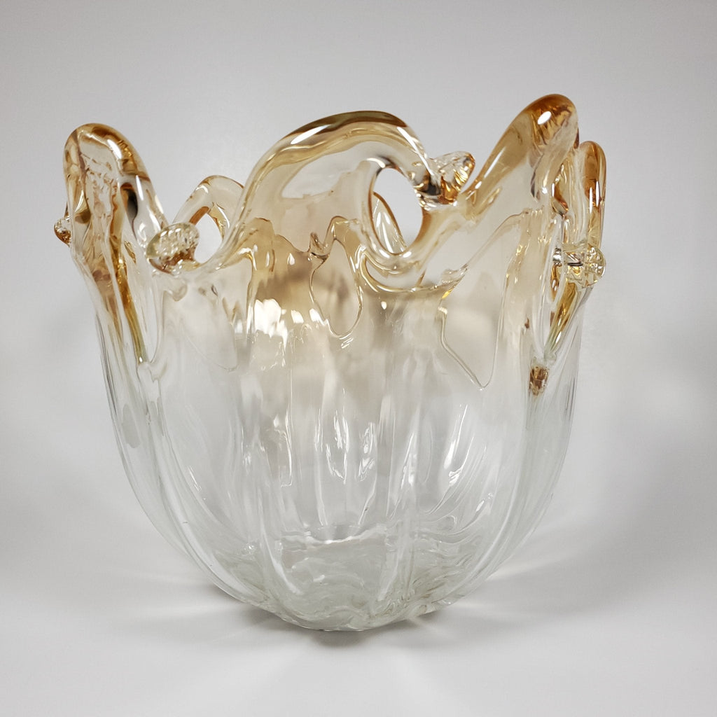 White crystal Vase front view